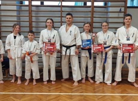 Ogólnopolski Turniej Karate w Kalwarii Zebrzydowskiej-  Hania na podium